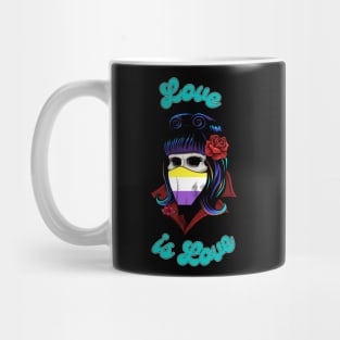 Nonbinary Pride 2021 - Battie Love is Love Mug